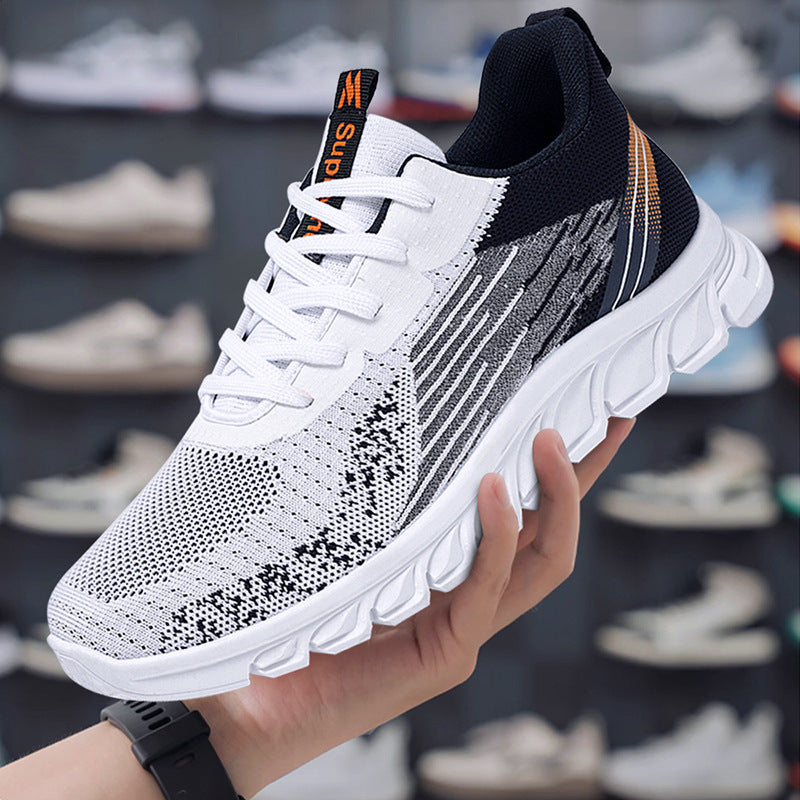 Herren nan atmungsaktive leichte Laufsneaker mit gestricktem Obermaterial und dämpfender EVA-Sohle Drune