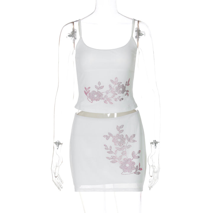 Damen Top und Rock Set Drune