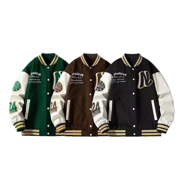 Herren Collegejacke mit klassischen Details Drune