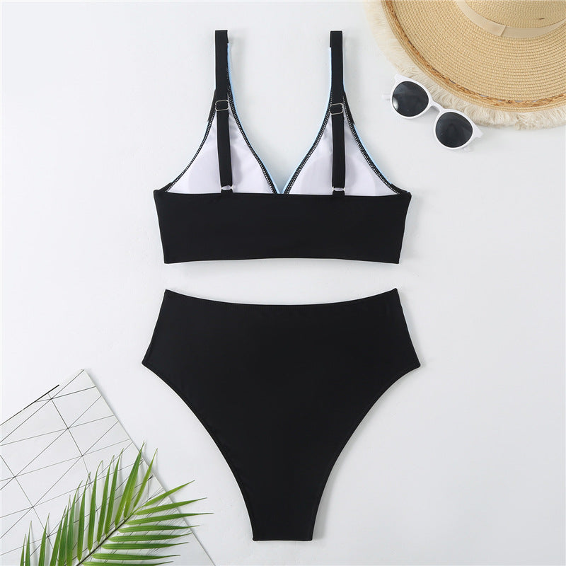 Damen Bikini-Set mit modernem Wickeldesign und figurbetonendem Schnitt Drune