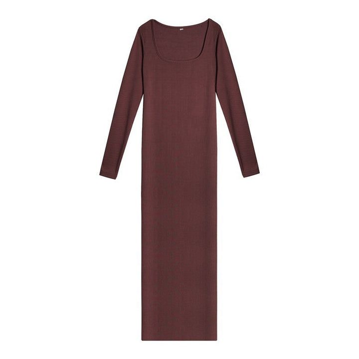 Damen figurbetontes Langarmkleid Drune
