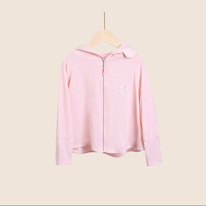 Damen leichte und atmungsaktive Sportjacke mit Kapuze Drune