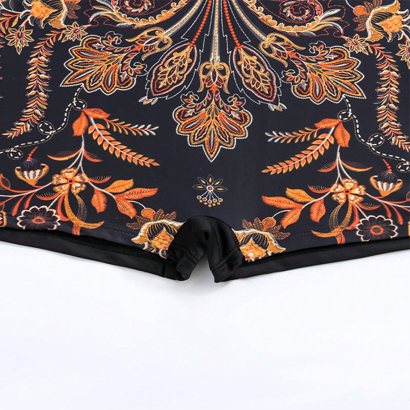 Damen Einteiler Badeanzug mit elegantem Floral-Design Drune