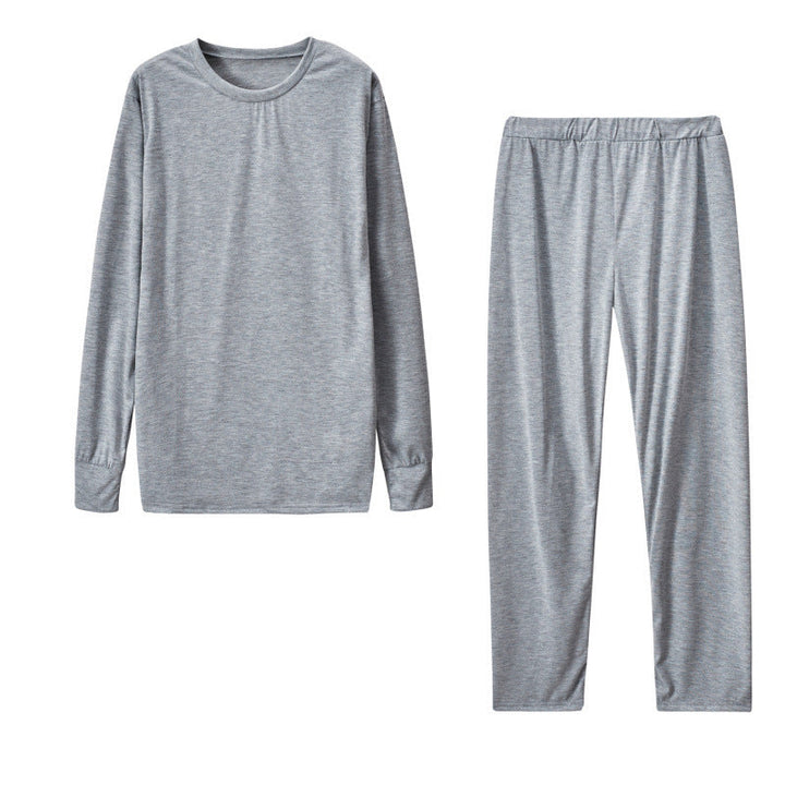 Damen Langarm Schlafanzug Set mit elastischen Hosen Drune