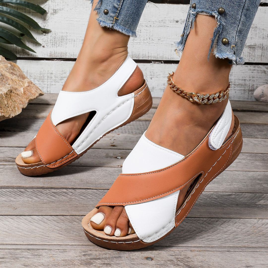 Damen Slingback Slide Sandalen mit stilvollem Ausschnitt-Design Drune
