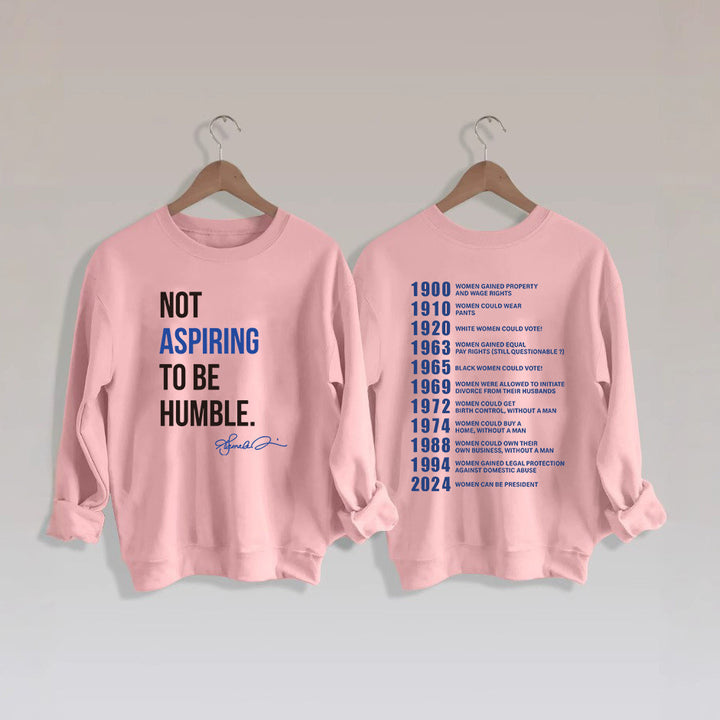 Damen Sweatshirt mit inspirierendem Schriftzug und historischem Motiv Drune