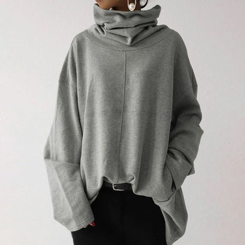 Drune | Trendy solid-color turtleneck sweater