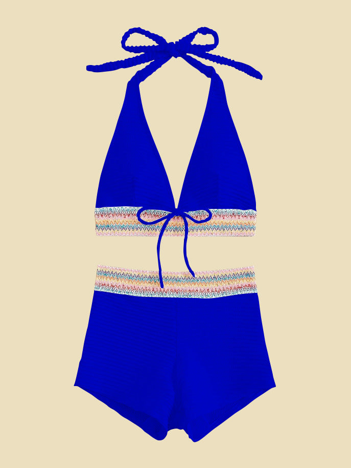 Damen Bikini-Set mit hoch geschnittenen Shorts Drune