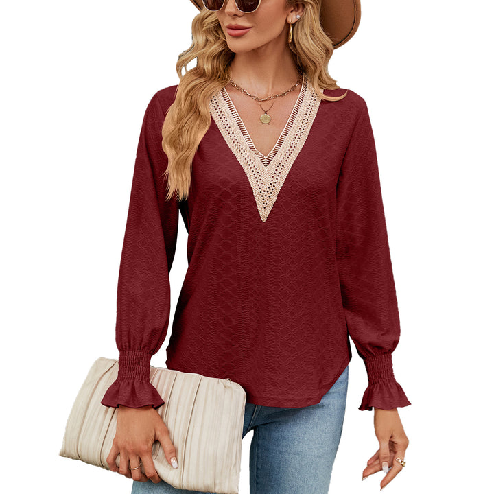 Damen Luftiges Blusenshirt mit feinem Strukturdesign Drune