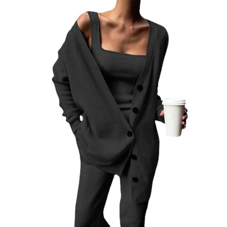 Damen Strickjacke mit lässigem Schnitt und praktischen Taschen Drune