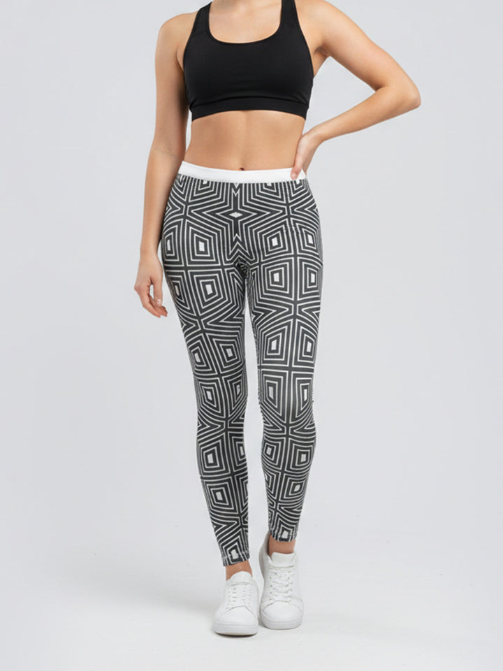 Damen Sportlegging mit stilvollem grafischen Design Drune