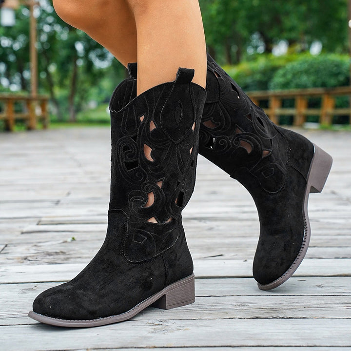 Damen Stiefel mit kunstvoller anatomischer Gestaltung Drune