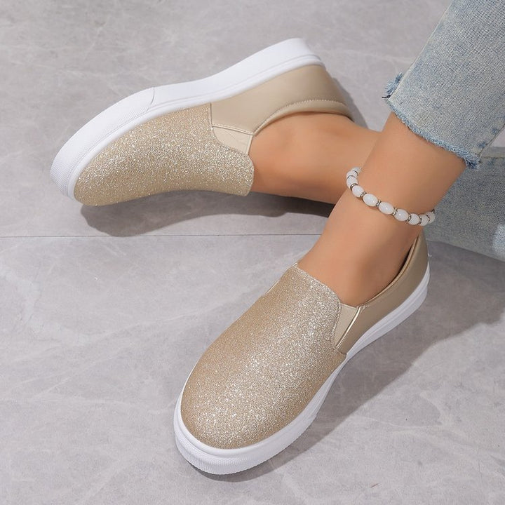 Damen Glitzer-Slip-On Sneakers Drune
