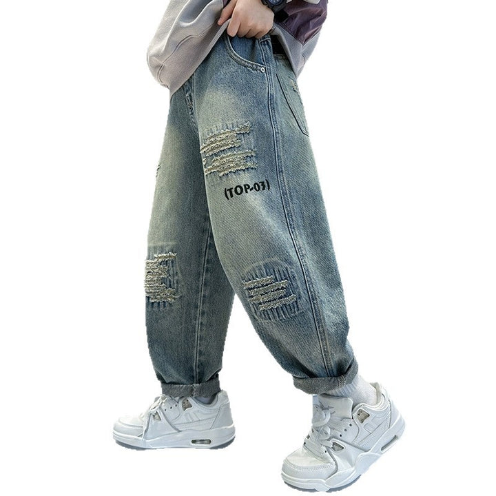 Damen lässige distressed Jeans Drune