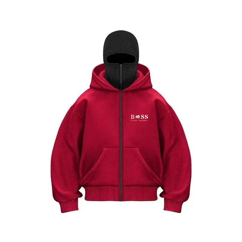 Damen Eco-Fleece Kapuzenjacke mit schützendem Hoher Kragen und praktischem Reißverschluss Drune