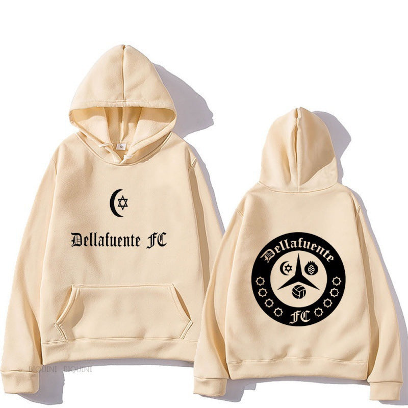 Damen Kapuzenpullover mit künstlerischem Motiv und bequemer Passform Drune