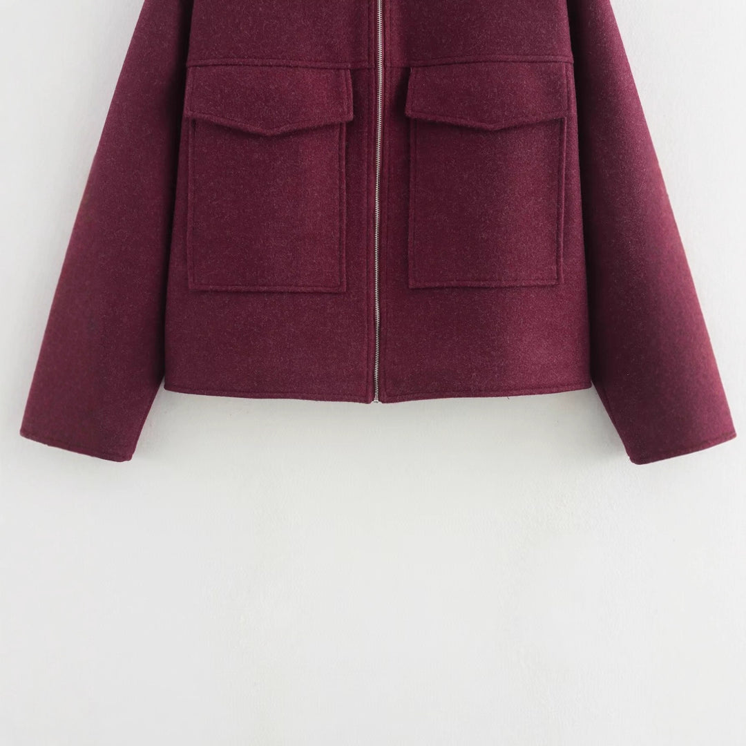 Damen Oversized Utility-Jacke mit praktischen Pattentaschen Drune