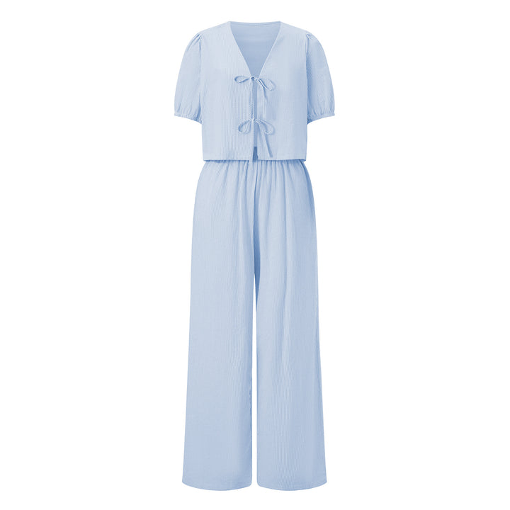 Damen luftiges Sommer-Jumpsuit mit Raffung Drune