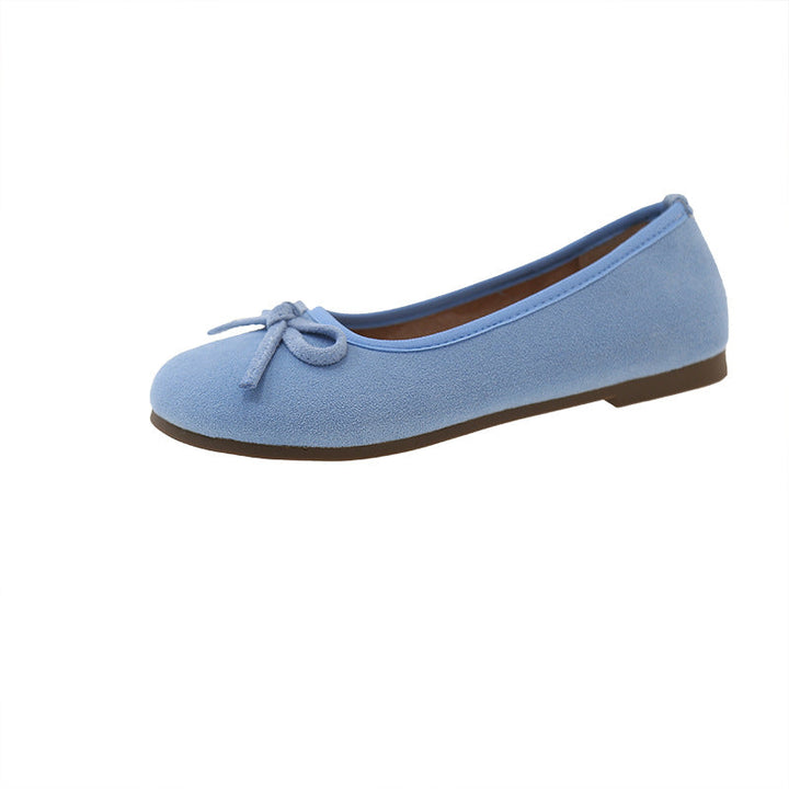 Damen Komfortable Ballerinas mit dekorativen Schleifen und hochwertigem Obermaterial Drune