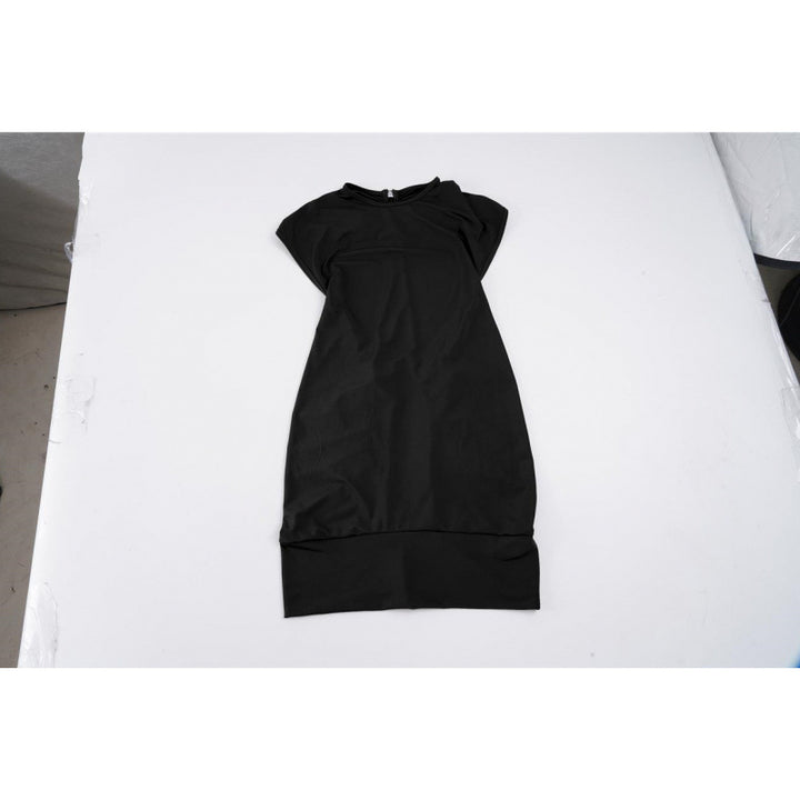 Damen Elegantes Bodycon Kleid mit kurzen Ärmeln und lässiger Passform Drune