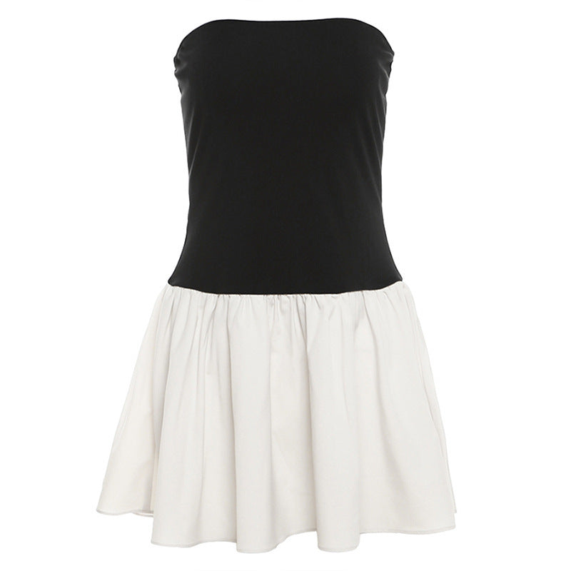 Damen Bandeau Minikleid mit voluminösem Rock Drune