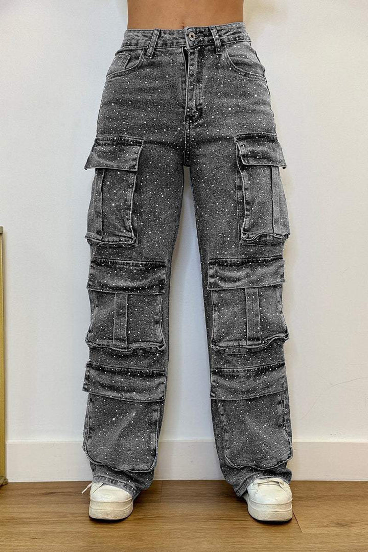 Femme Utility Cargo Jeans Drune