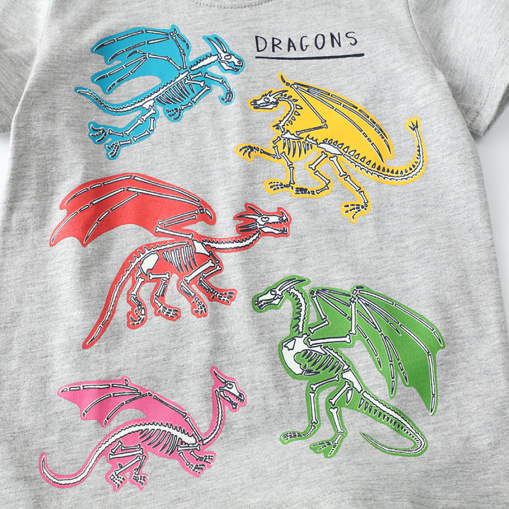 Jungen T-Shirt mit lebhaftem Drachenmotiv Drune