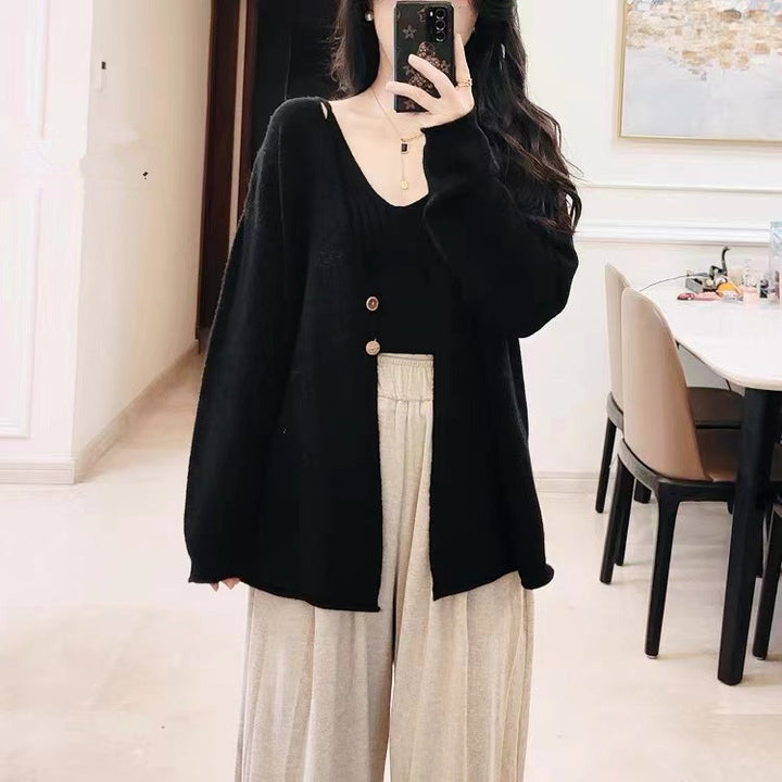 Damen Kuschelige Strickjacke mit sanfter Textur und lässigem Schnitt Drune