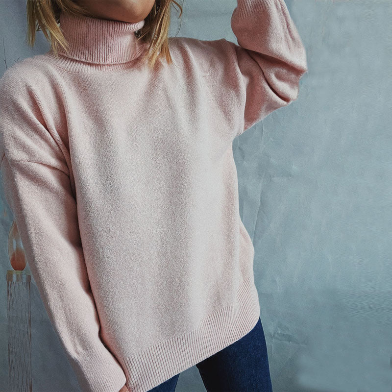 Drune | Weicher Pullover Aus Einfarbigem Strick