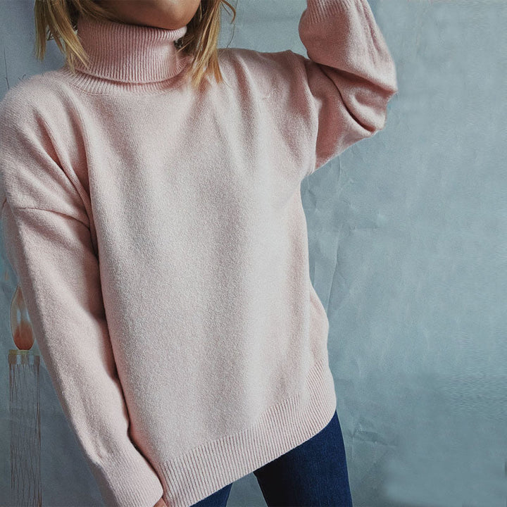 Drune | Weicher Pullover Aus Einfarbigem Strick