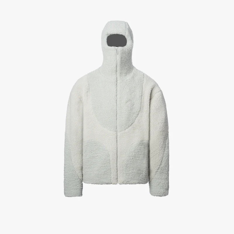 Herren Gemütliche Teddyjacke mit Kontrastnähten Drune