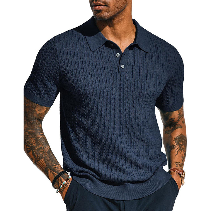 Herren Poloshirt mit strukturiertem Design und Kurzarm Drune