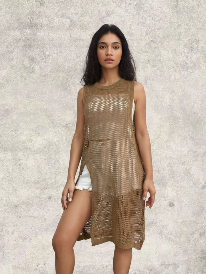 Damen Netzkleid Drune