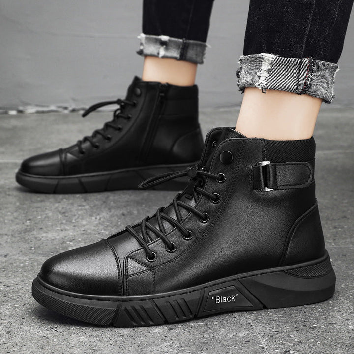 Damen hohe Sneaker Boots mit gepolsterter Innensohle und rutschfester Sohle Drune