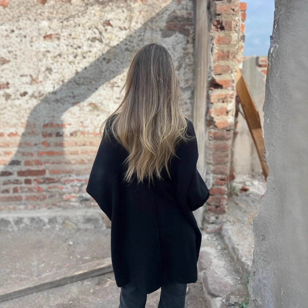 Damen Modische Cardigan mit praktischen Taschen und Knopfverschluss Drune