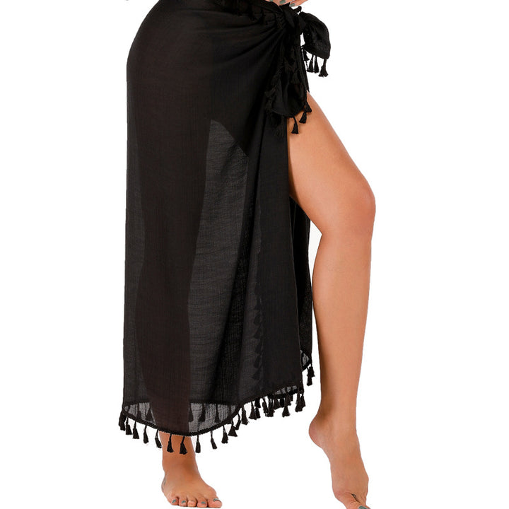 Damen Häkel-Bikini-Set mit raffinierten Fransen und verstellbaren Trägern Drune