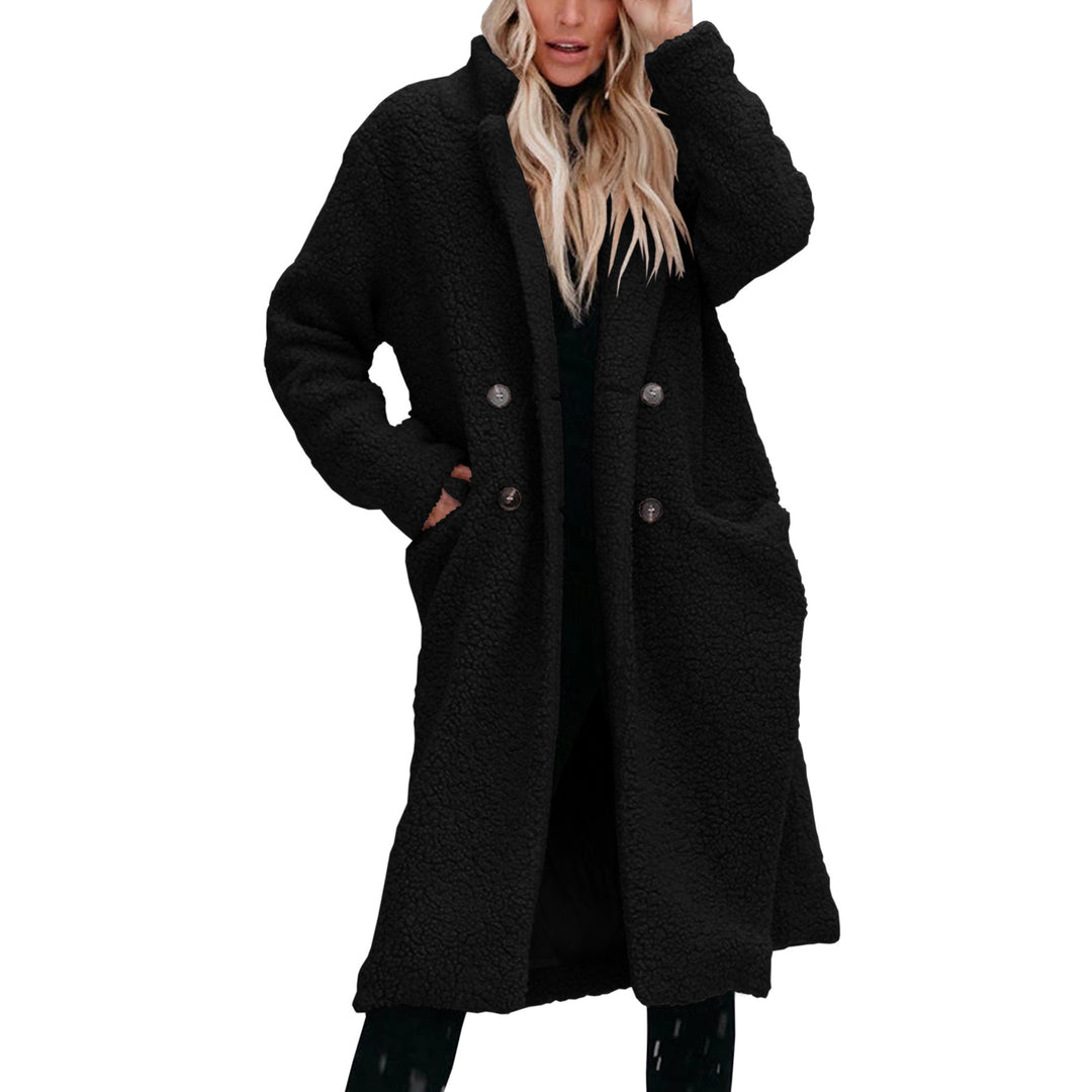Damen Lange Teddyjacke mit bequemem Schnitt Drune