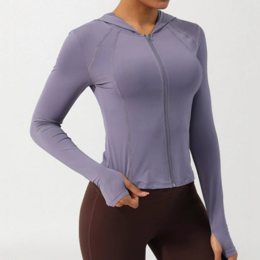 Damen Sportjacke mit praktischen Daumenlöchern und athletischem Schnitt Drune