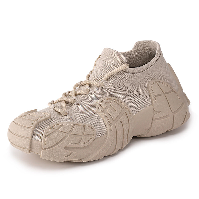 Herren nan robuster taktischer Sneaker mit nahtlosem Strickschaft, stoßdämpfender EVA-Zwischensohle und profiliertem Schutzoverlay Drune