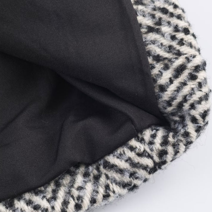 Damen klassische Oversized Wollmantel Drune