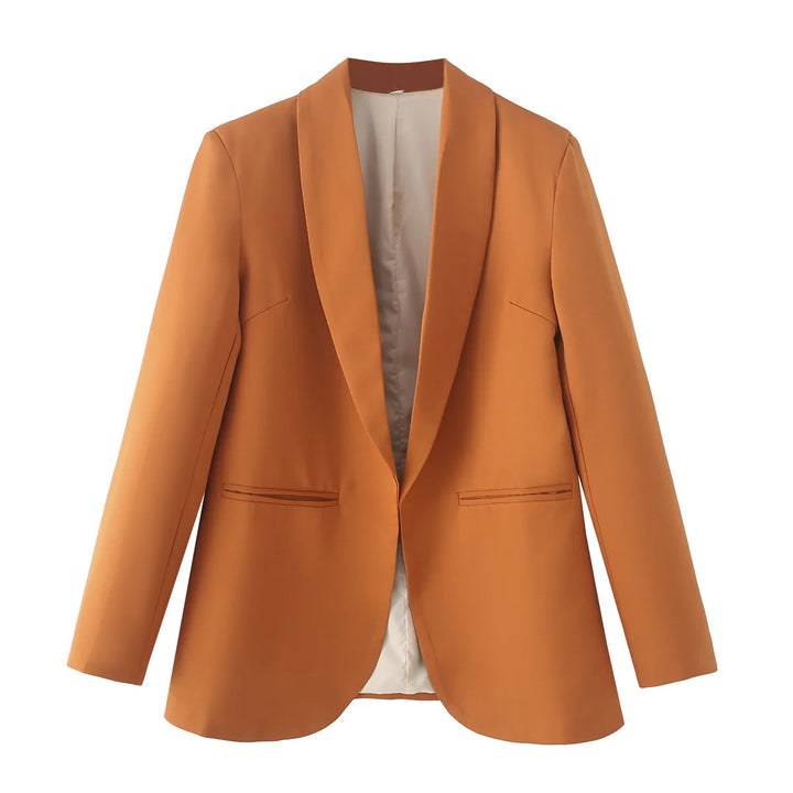 Damen eleganter Blazer mit modernem Schnitt und praktischen Taschen Drune