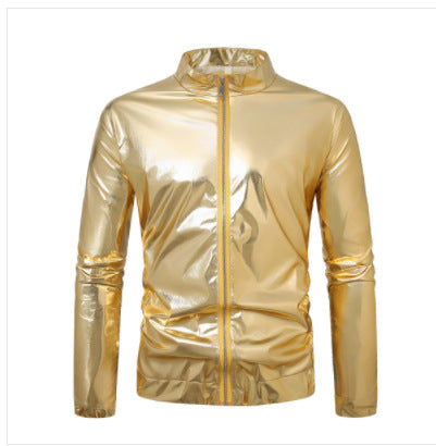 Herren nan ultraleichte reflektierende Windjacke mit Stehkragen und durchgehendem Reißverschluss Drune