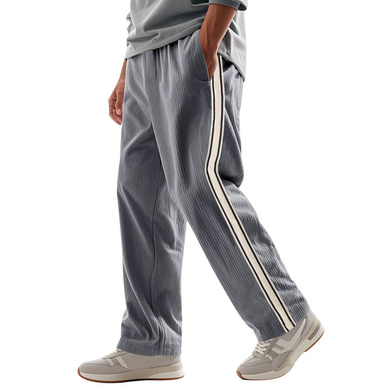 Herren Sportliche Plank-Hose mit Streifen-Design Drune