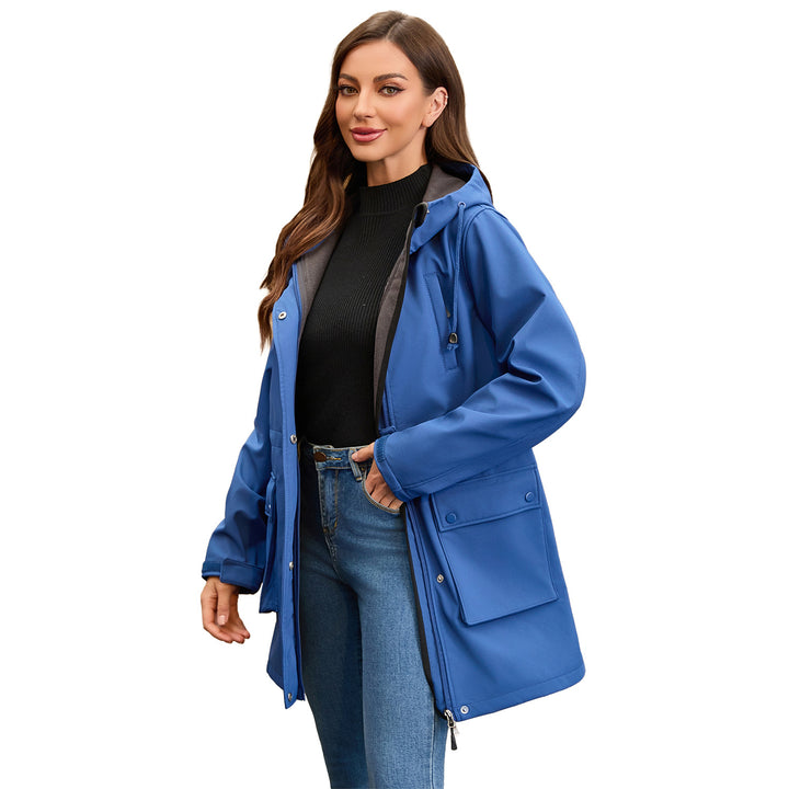 Damen funktionale Outdoor-Jacke mit verstellbarem Taillenzug und Innenfutter Drune