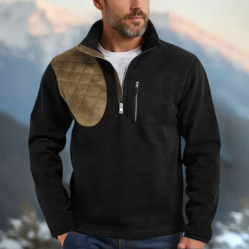 Herren funktionale Sweatjacke mit Stehkragen Drune