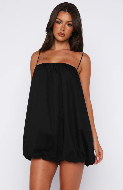 Damen Luftiges Sommerkleid mit Punkten Drune