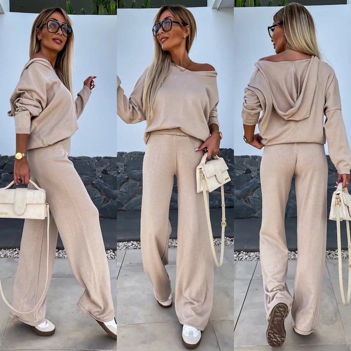 Damen luftiges und bequemes Freizeit-Set mit weitem Schnitt Drune