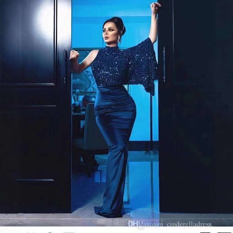 Damen Glamouröses Abendkleid mit schimmerndem Oberteil und elegantem Schnitt Drune