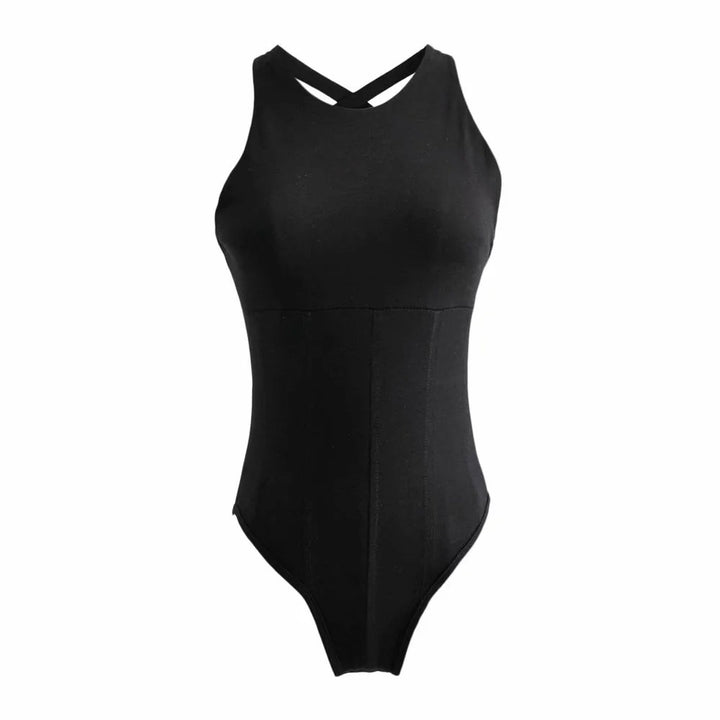 Damen Body mit figurformendem Design und seitlichen Cut-Outs Drune