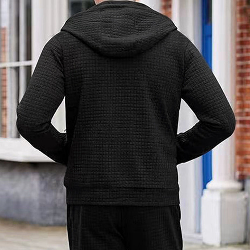 Herren stylische Jacke mit strukturiertem Design und praktischem Reißverschluss Drune